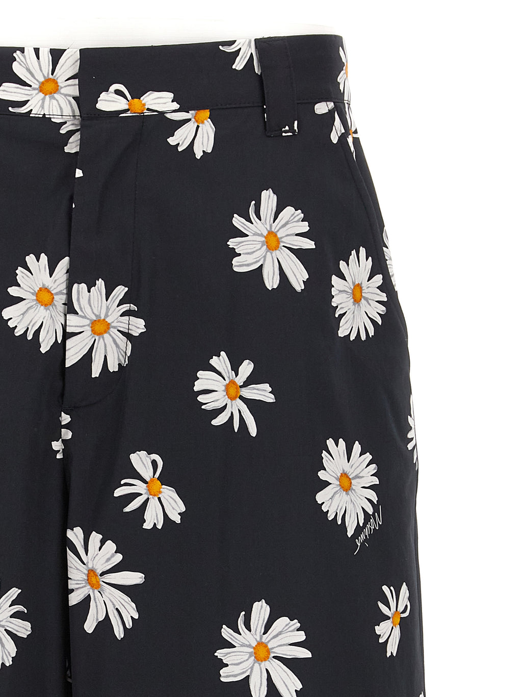 Moschino Schwarze Baumwoll-Bermudashorts