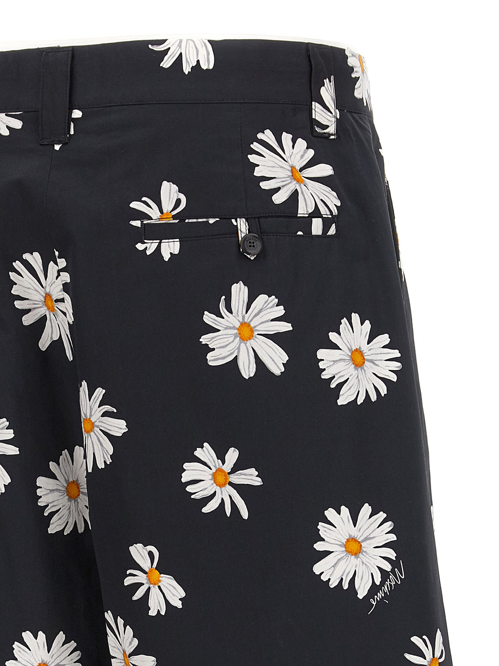 Moschino Schwarze Baumwoll-Bermudashorts