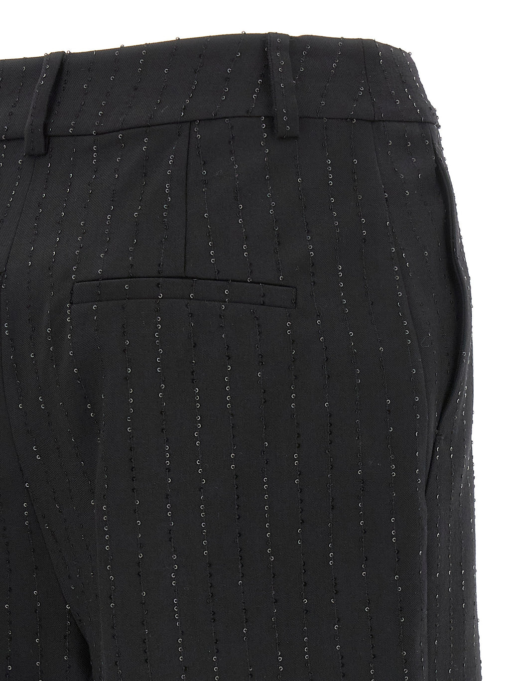 Max Mara Schwarze Bermuda-Shorts aus reiner Schurwolle