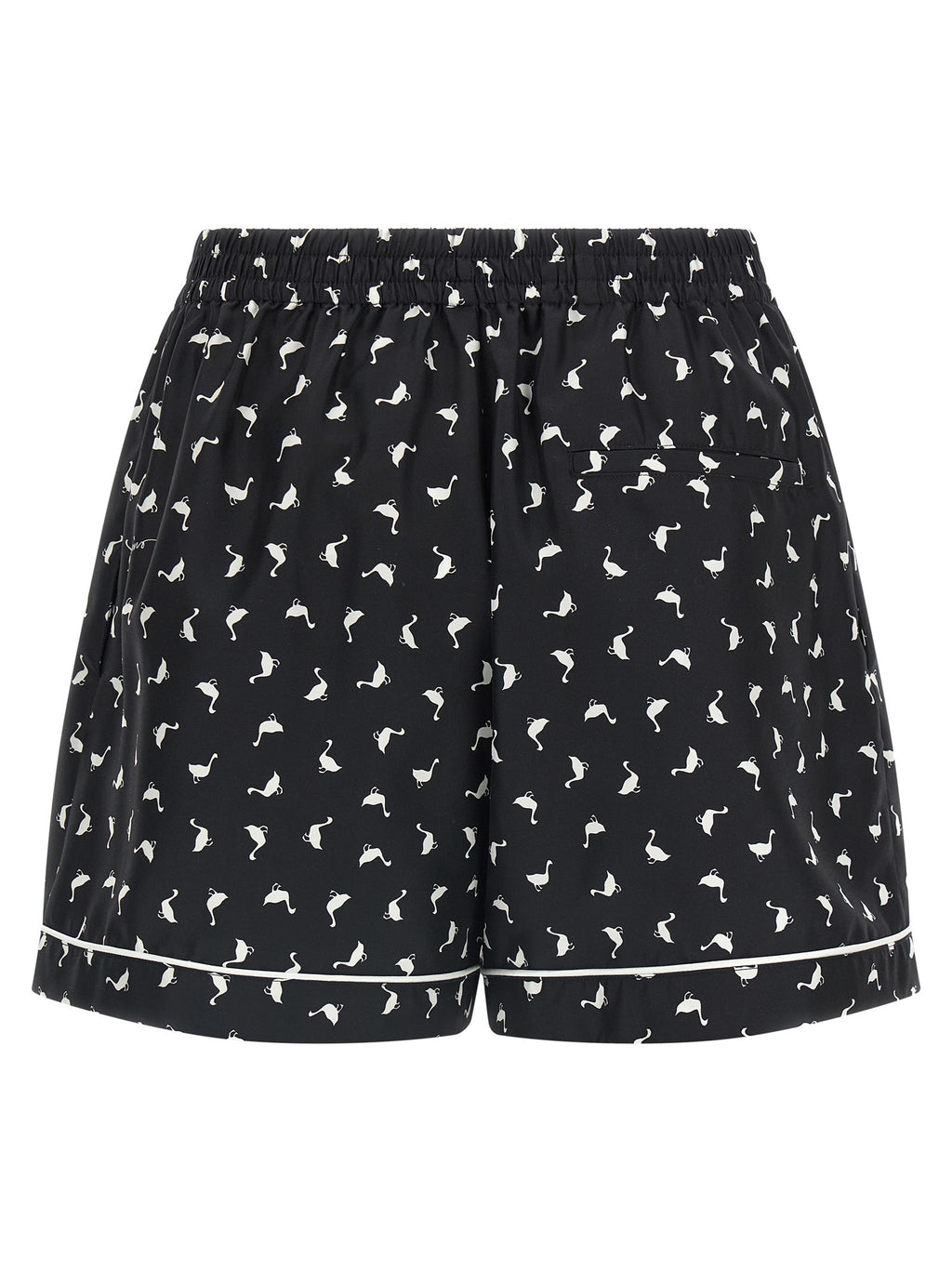 Moschino Zweifarbige Seiden-Bermudashorts