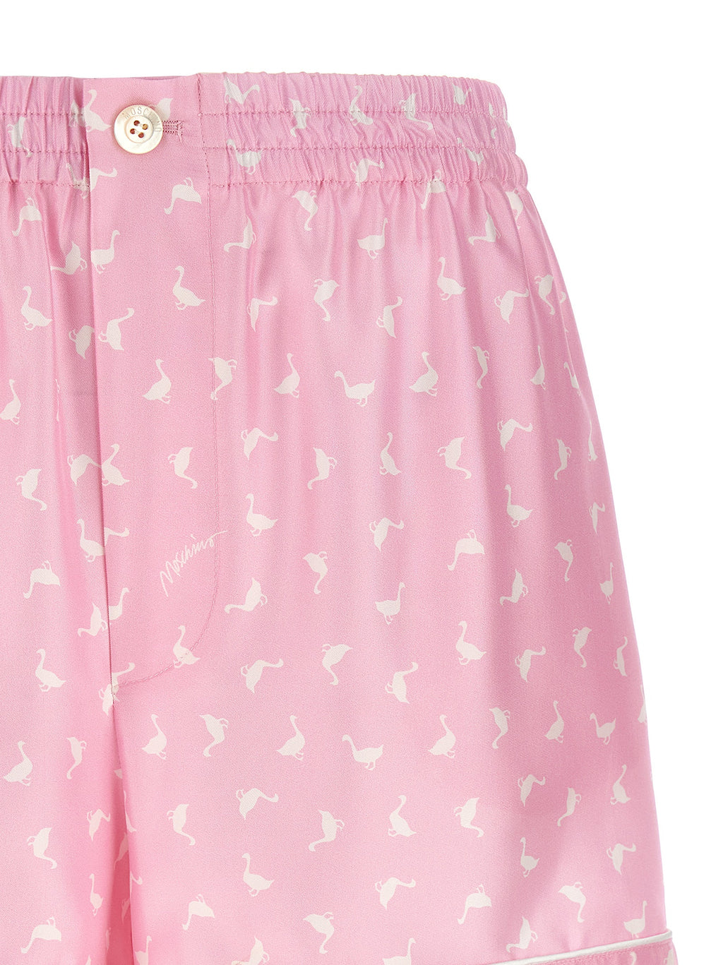 Moschino Mehrfarbige Cargo-Shorts aus Seide