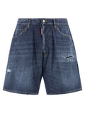 Dsquared² Blaue Baumwoll-Bermudashorts