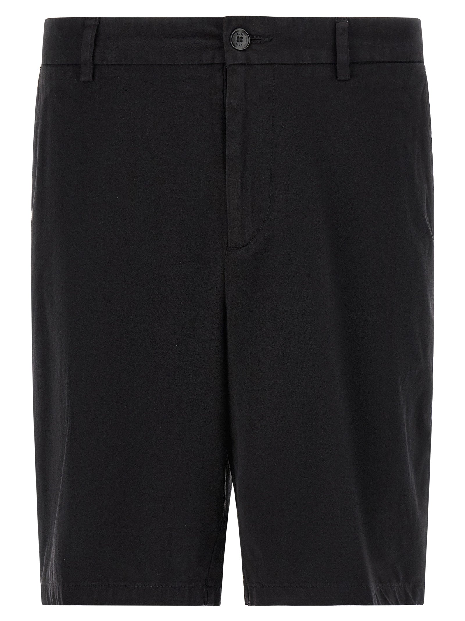 Hugo Boss Schwarze Baumwoll-Bermudashorts