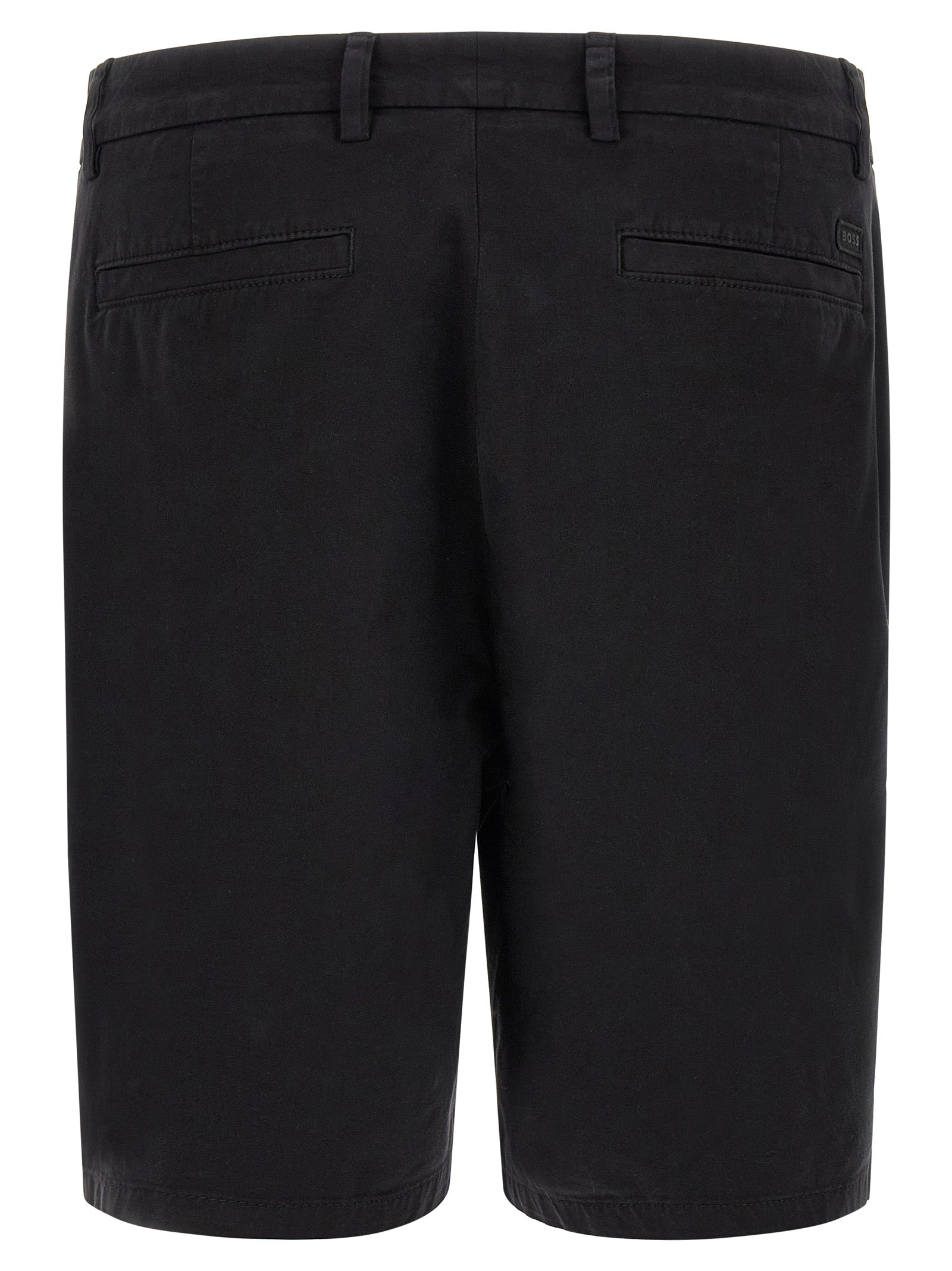 Hugo Boss Schwarze Baumwoll-Bermudashorts