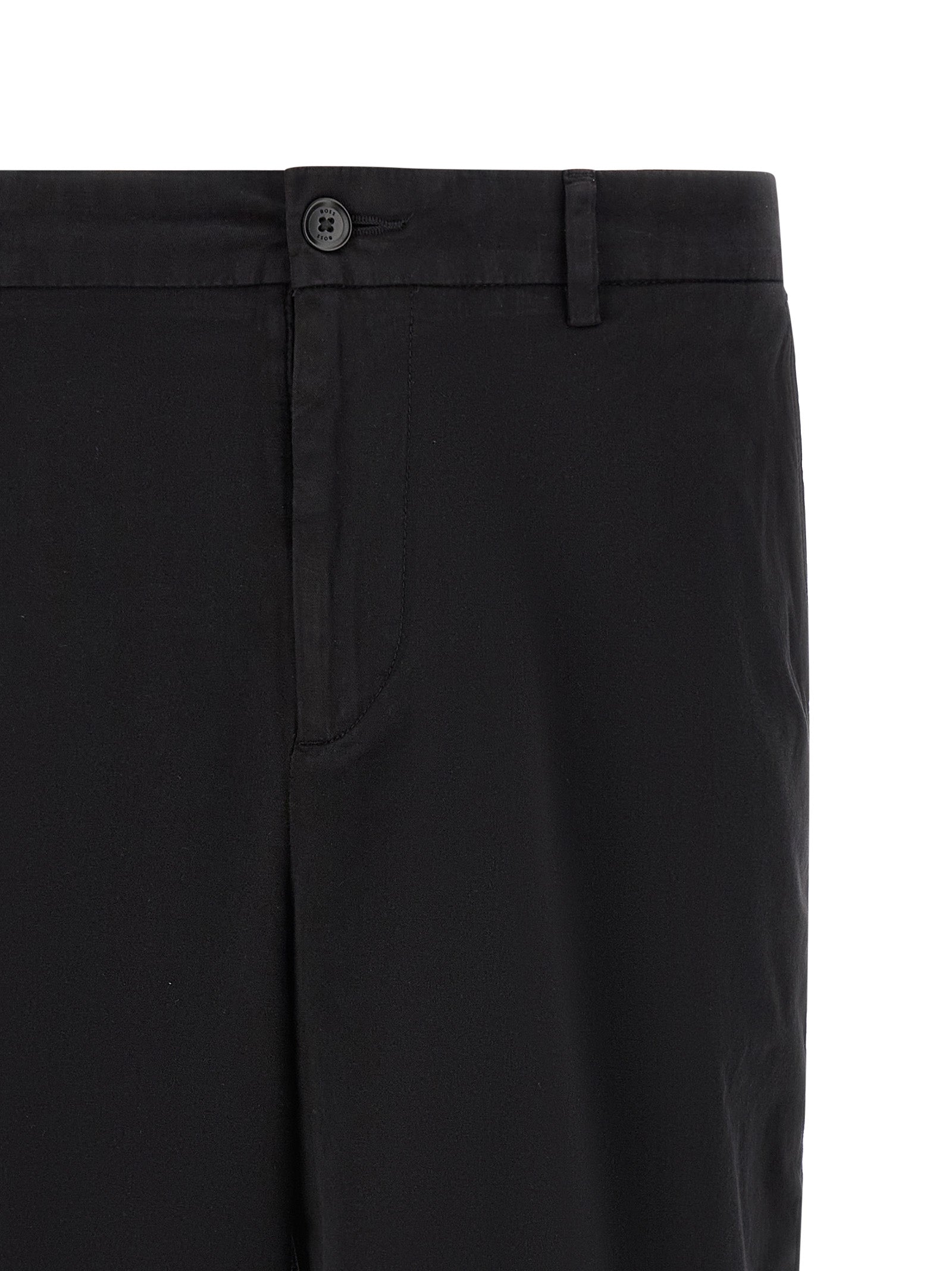 Hugo Boss Schwarze Baumwoll-Bermudashorts