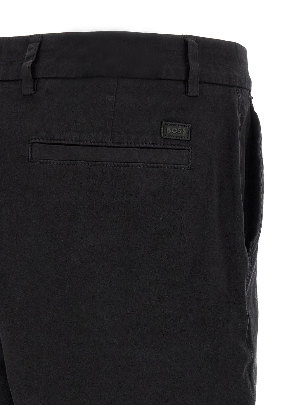 Hugo Boss Schwarze Baumwoll-Bermudashorts