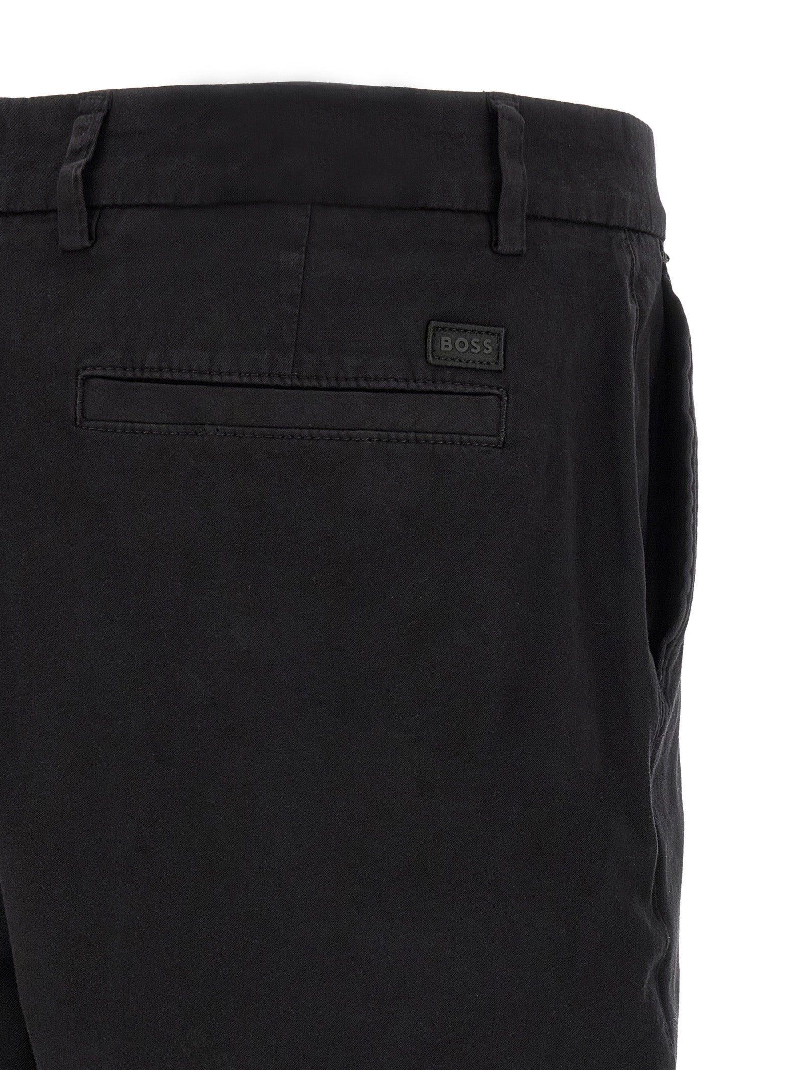 Hugo Boss Schwarze Baumwoll-Bermudashorts