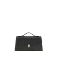 Alexander McQueen Schwarze Bos Taurus Kalbsleder Schultertasche