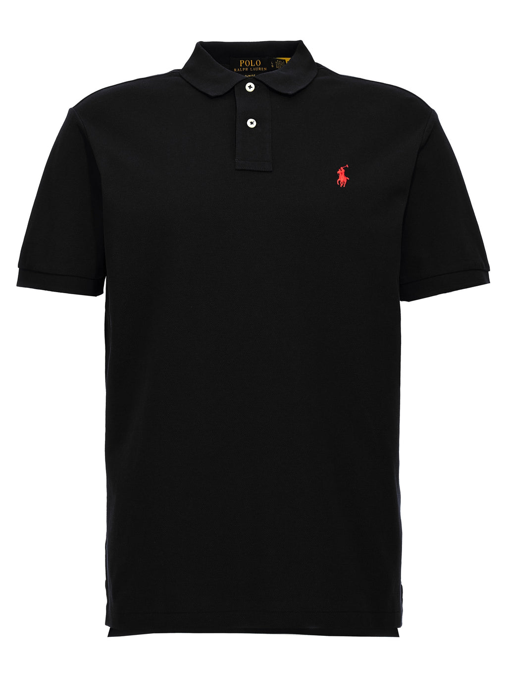 Polo Ralph Lauren Schwarzes Baumwoll-Poloshirt
