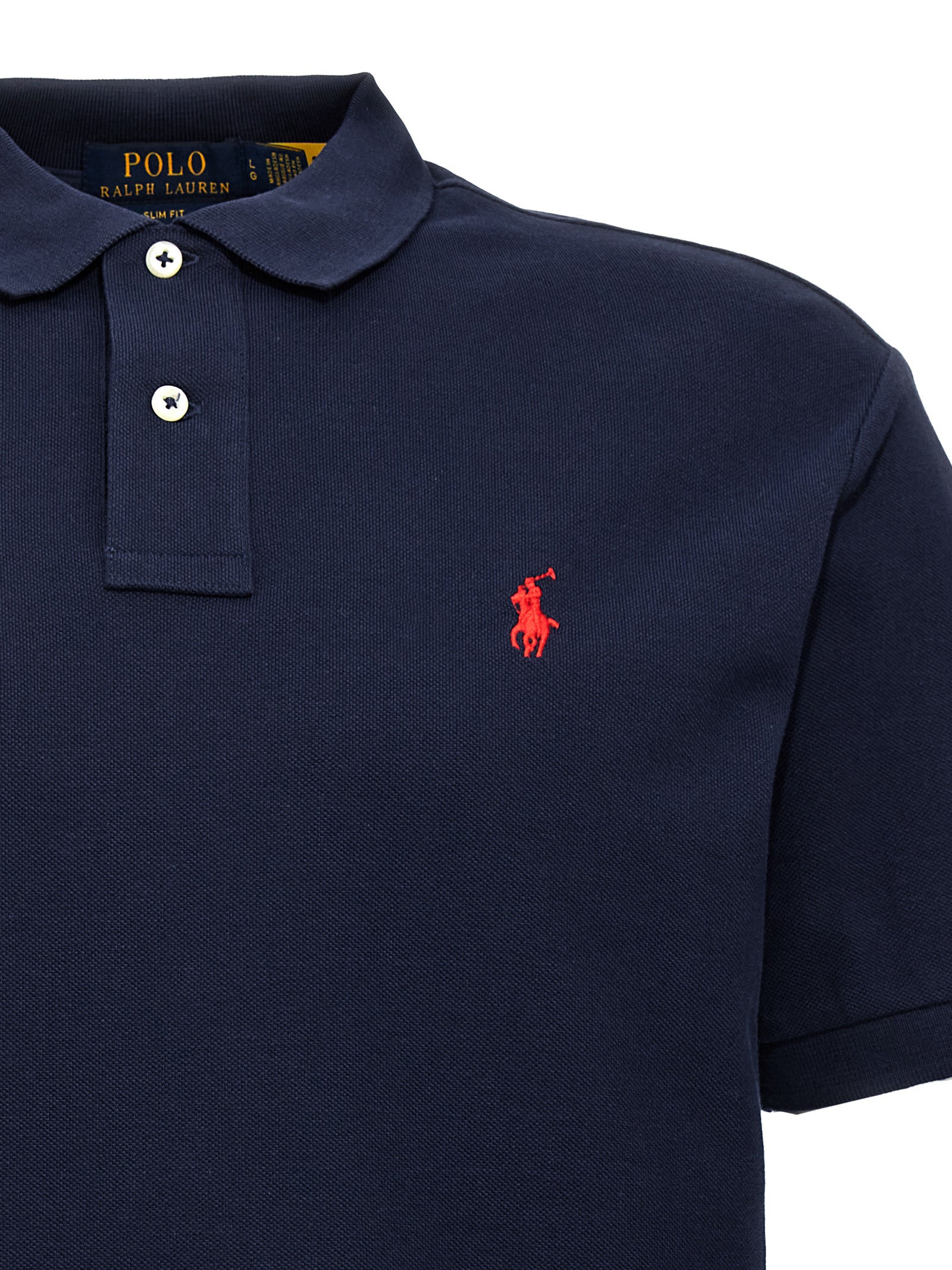 Polo Ralph Lauren Blaues Baumwoll-Polohemd