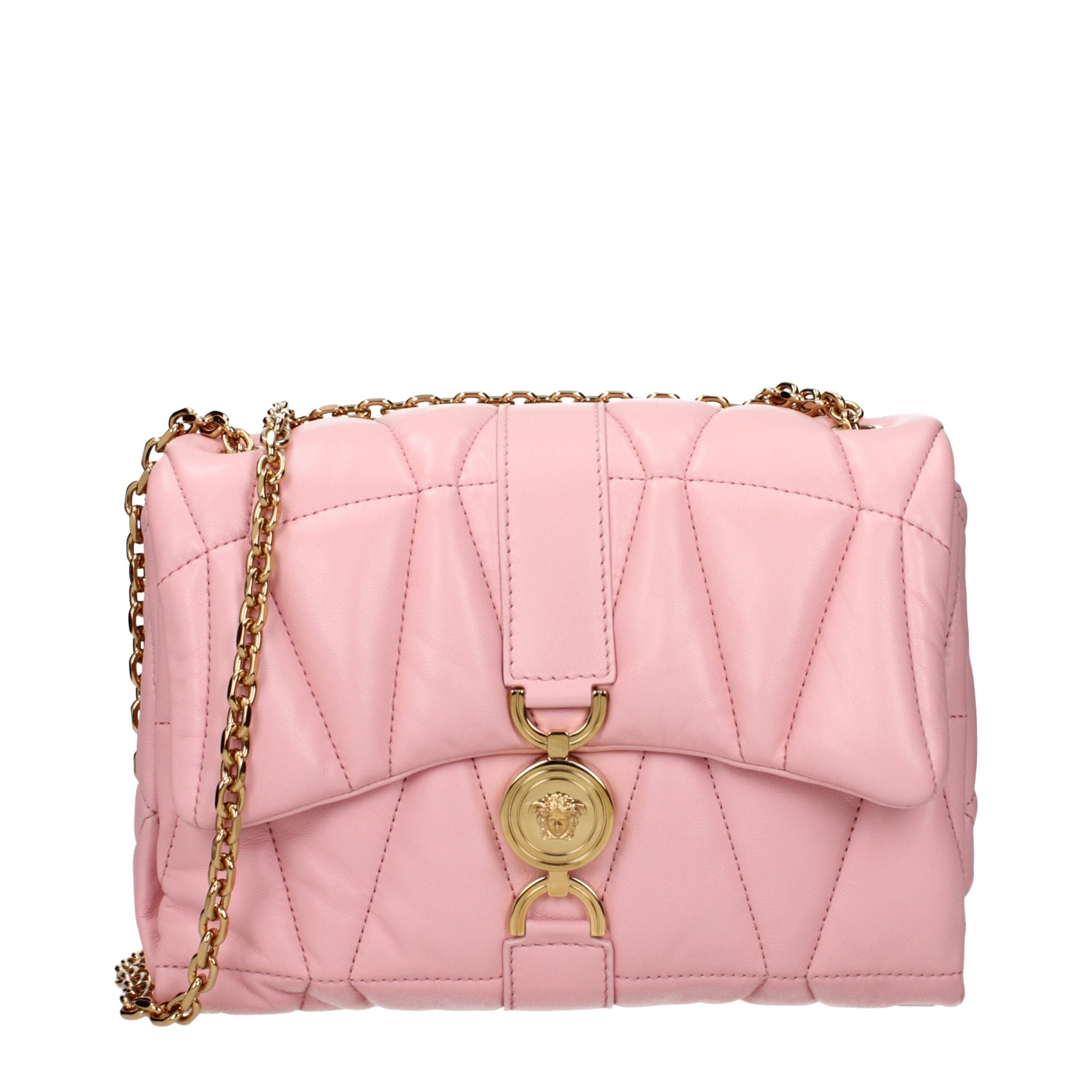 Versace Schultertasche aus pinkfarbenem Leder