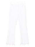 Mother Denim Weiße Baumwoll-Schlagjeans