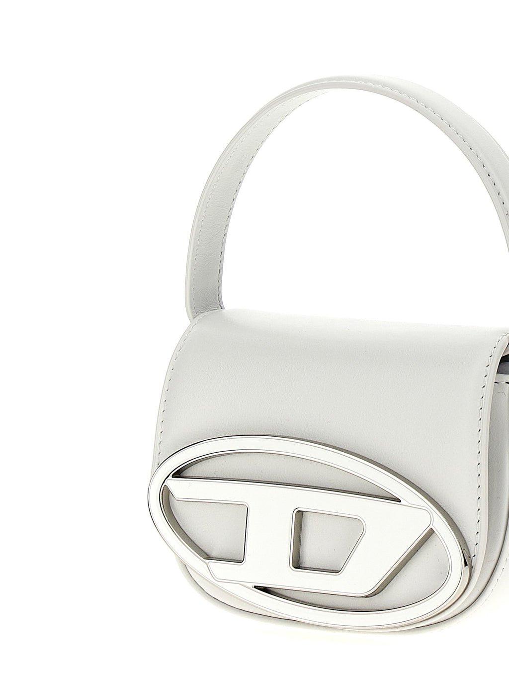 Diesel Weiße Handtasche aus Rindsleder