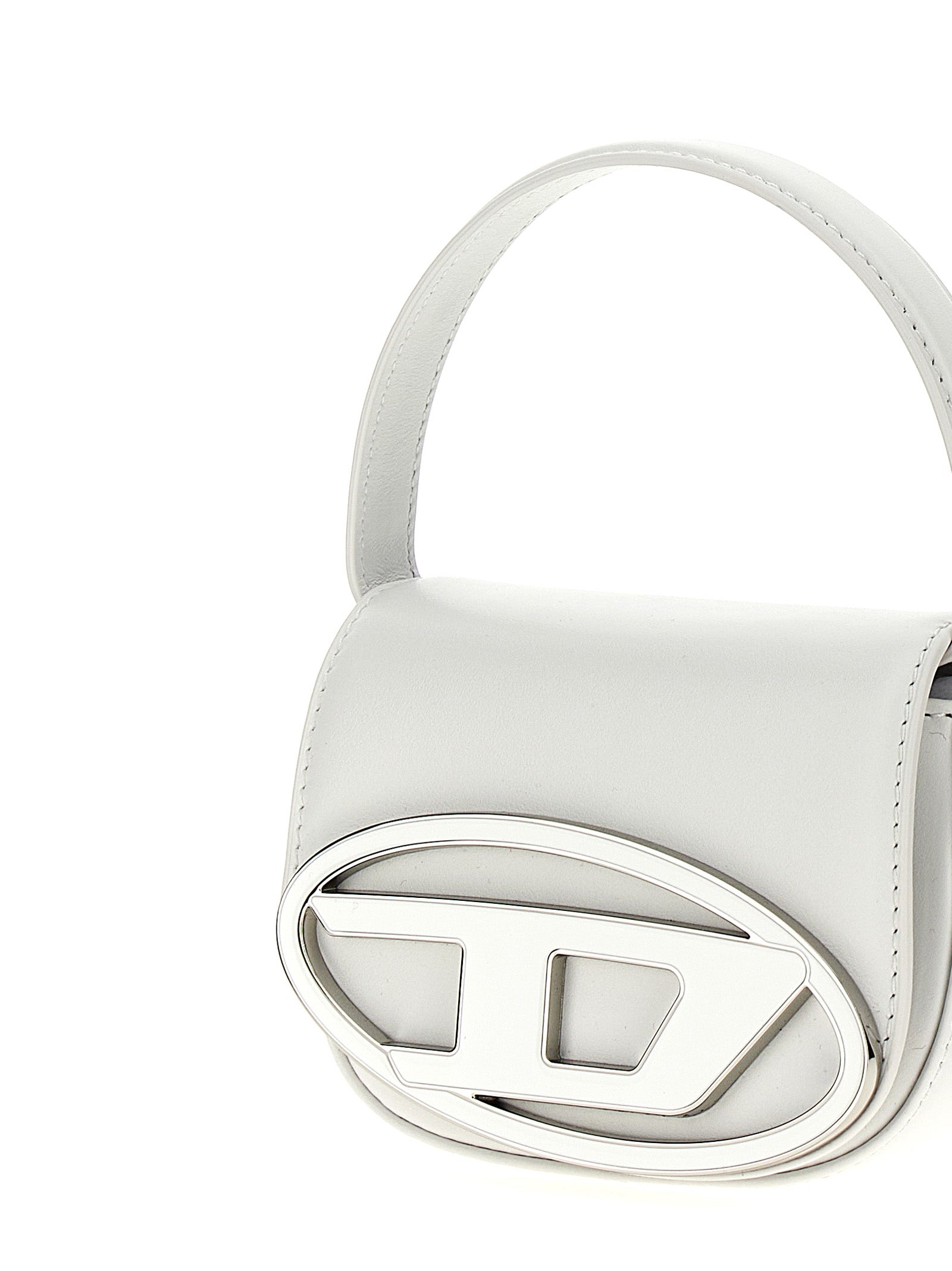 Diesel Weiße Handtasche aus Rindsleder