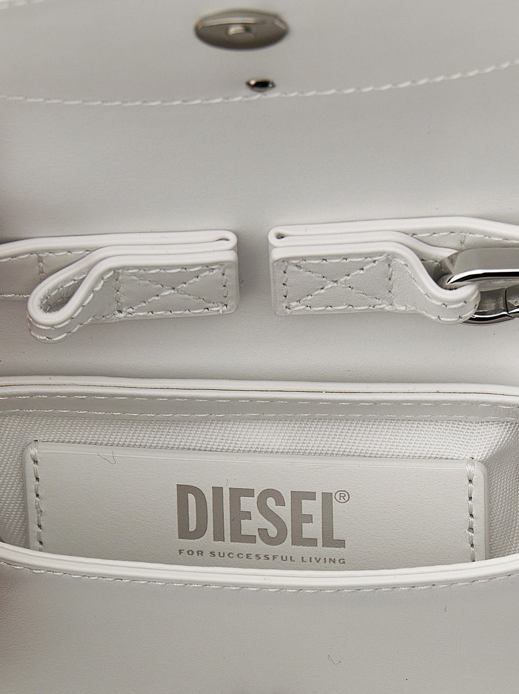 Diesel Weiße Handtasche aus Rindsleder