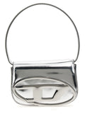 Diesel Schultertasche aus silbernem Rindsleder