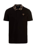 Versace Schwarzes Baumwoll-Poloshirt