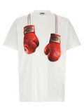 Moschino Weißes Baumwoll-T-Shirt