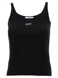 Off-White Schwarzes Baumwoll-T-Shirt