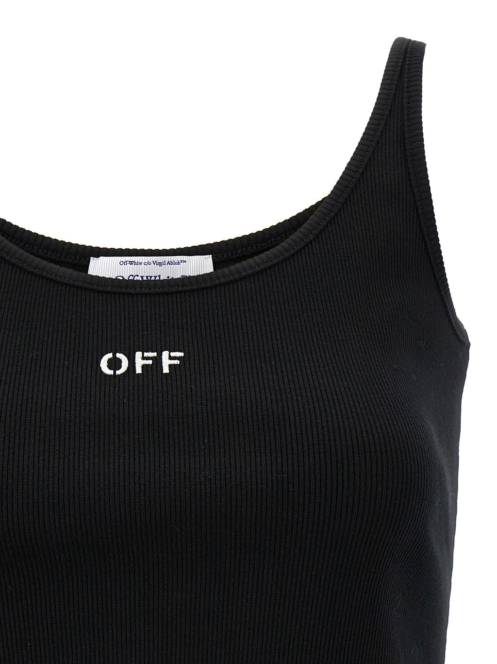 Off-White Schwarzes Baumwoll-T-Shirt