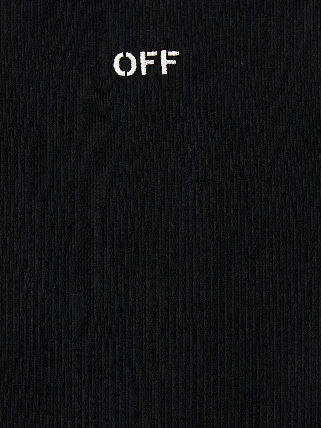Off-White Schwarzes Baumwoll-T-Shirt