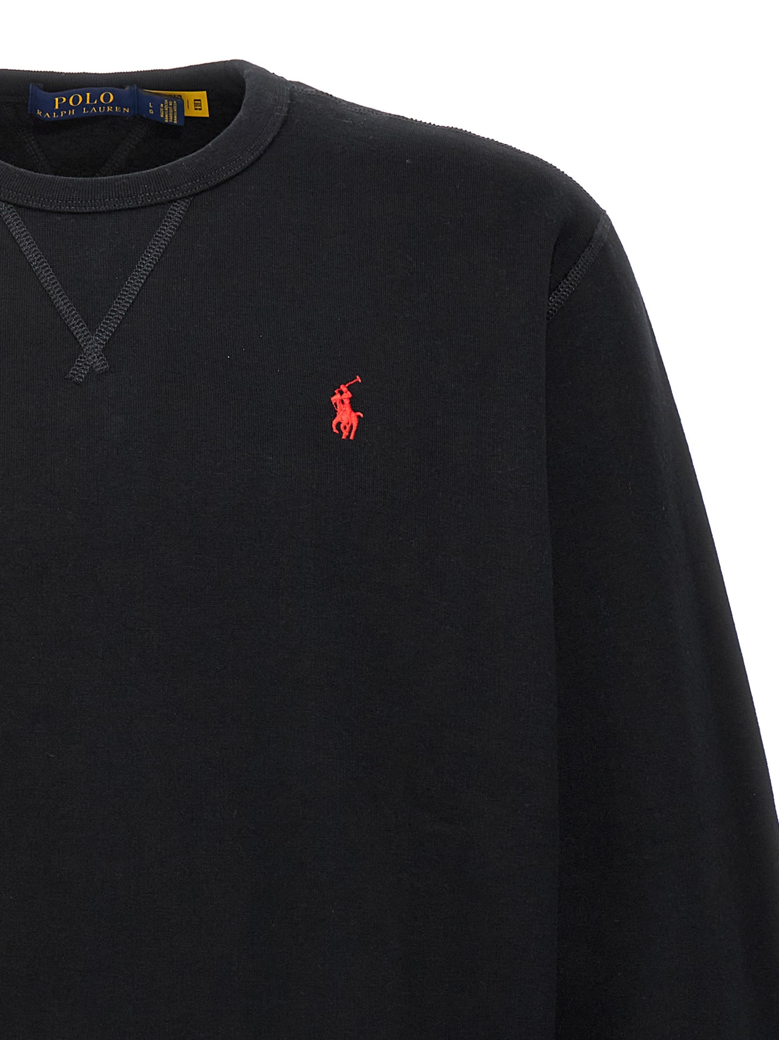 Polo Ralph Lauren Schwarzer Baumwoll-Sweatshirt
