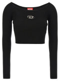 Diesel Schwarzer Cardigan aus Viskose