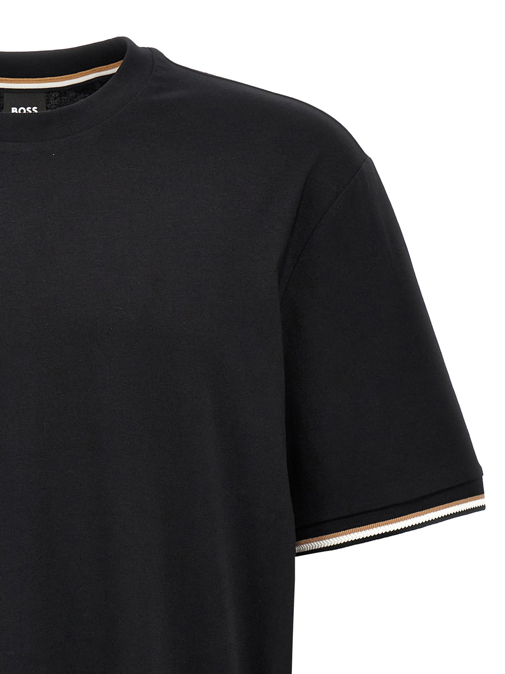 Hugo Boss Schwarzes Baumwoll-T-Shirt
