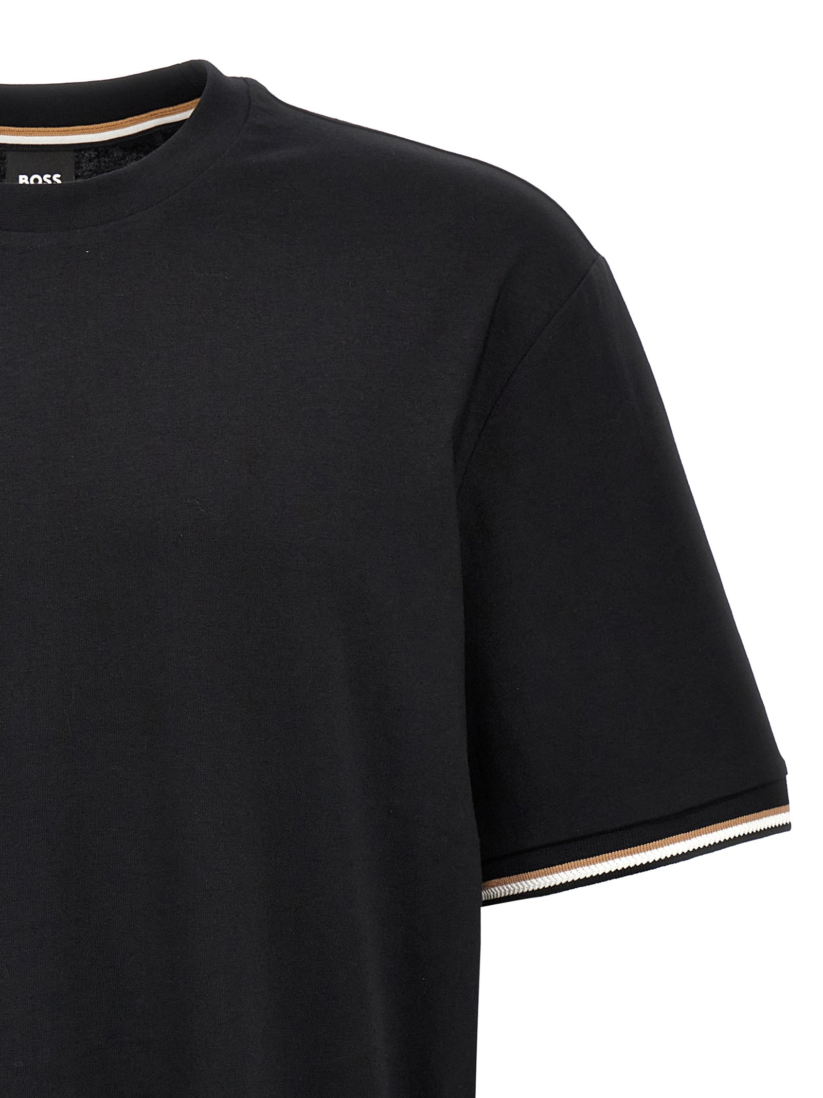 Hugo Boss Schwarzes Baumwoll-T-Shirt