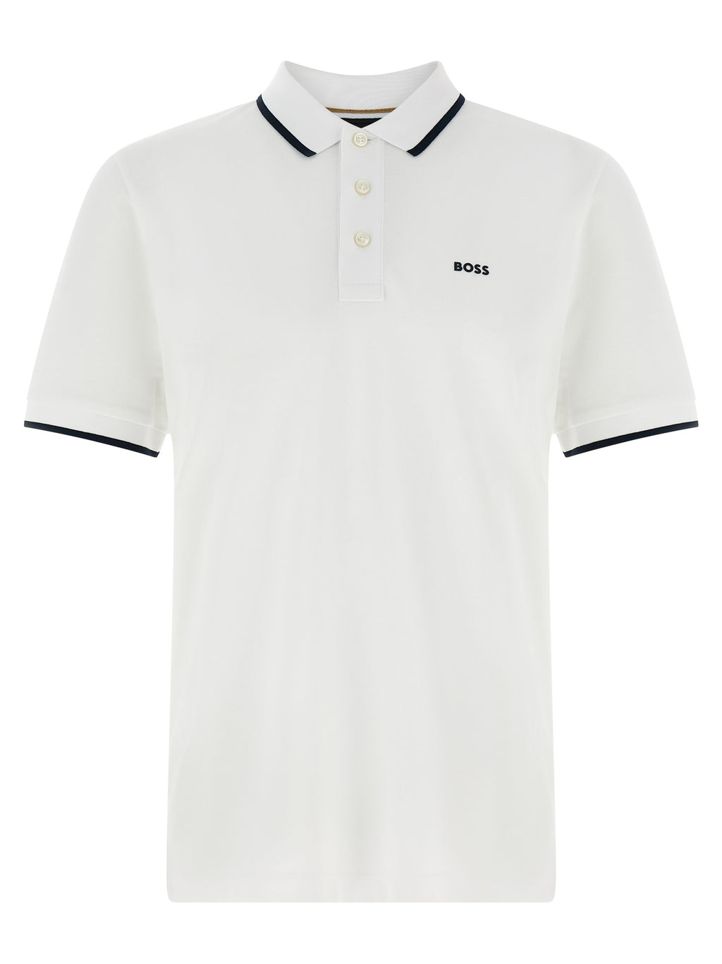 Hugo Boss Weißes Poloshirt aus Baumwolle