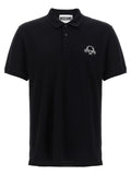 Moschino Schwarzes Baumwoll-Poloshirt