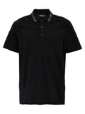 Versace Schwarzes Baumwoll-Poloshirt