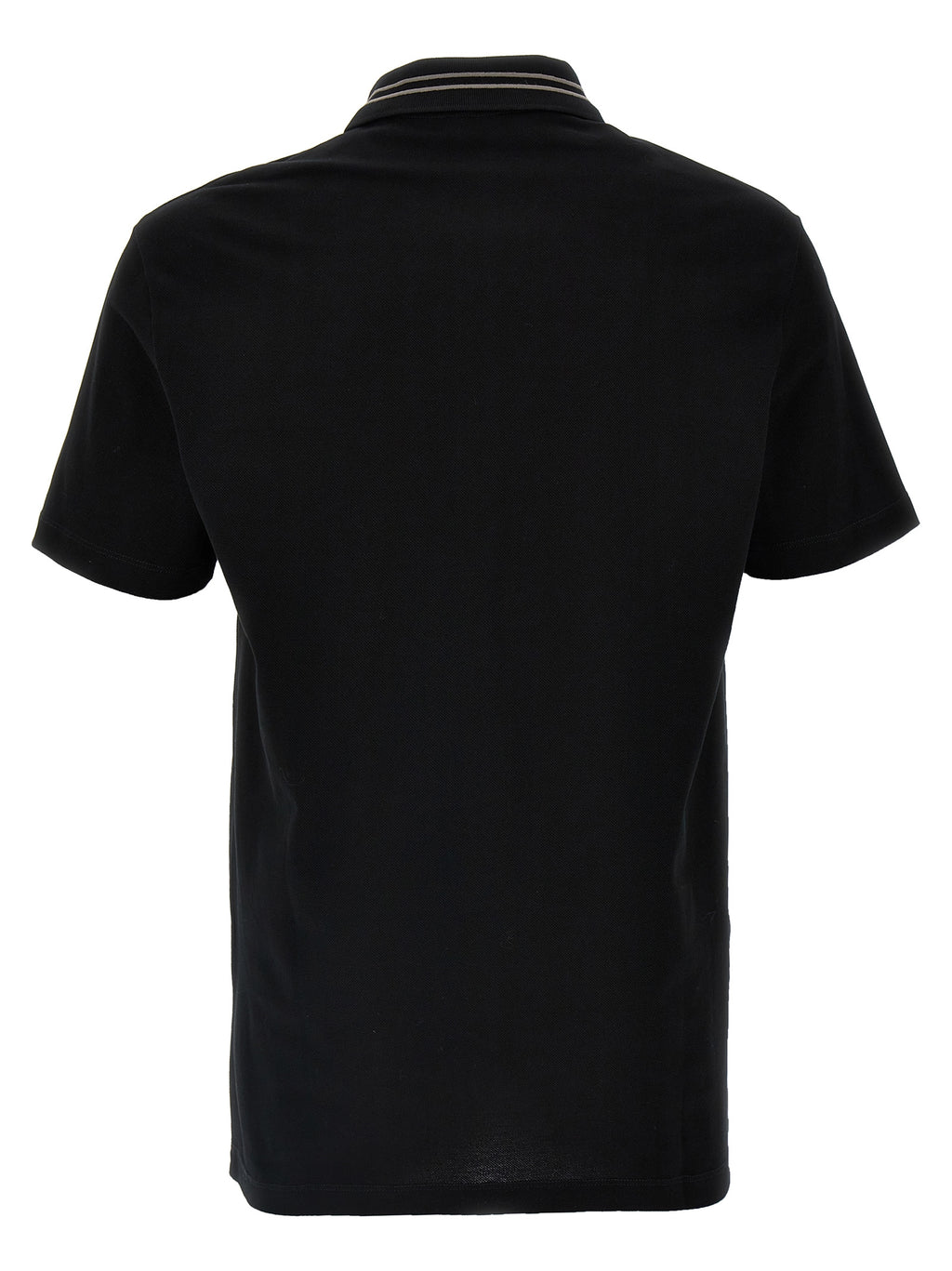 Versace Schwarzes Baumwoll-Poloshirt