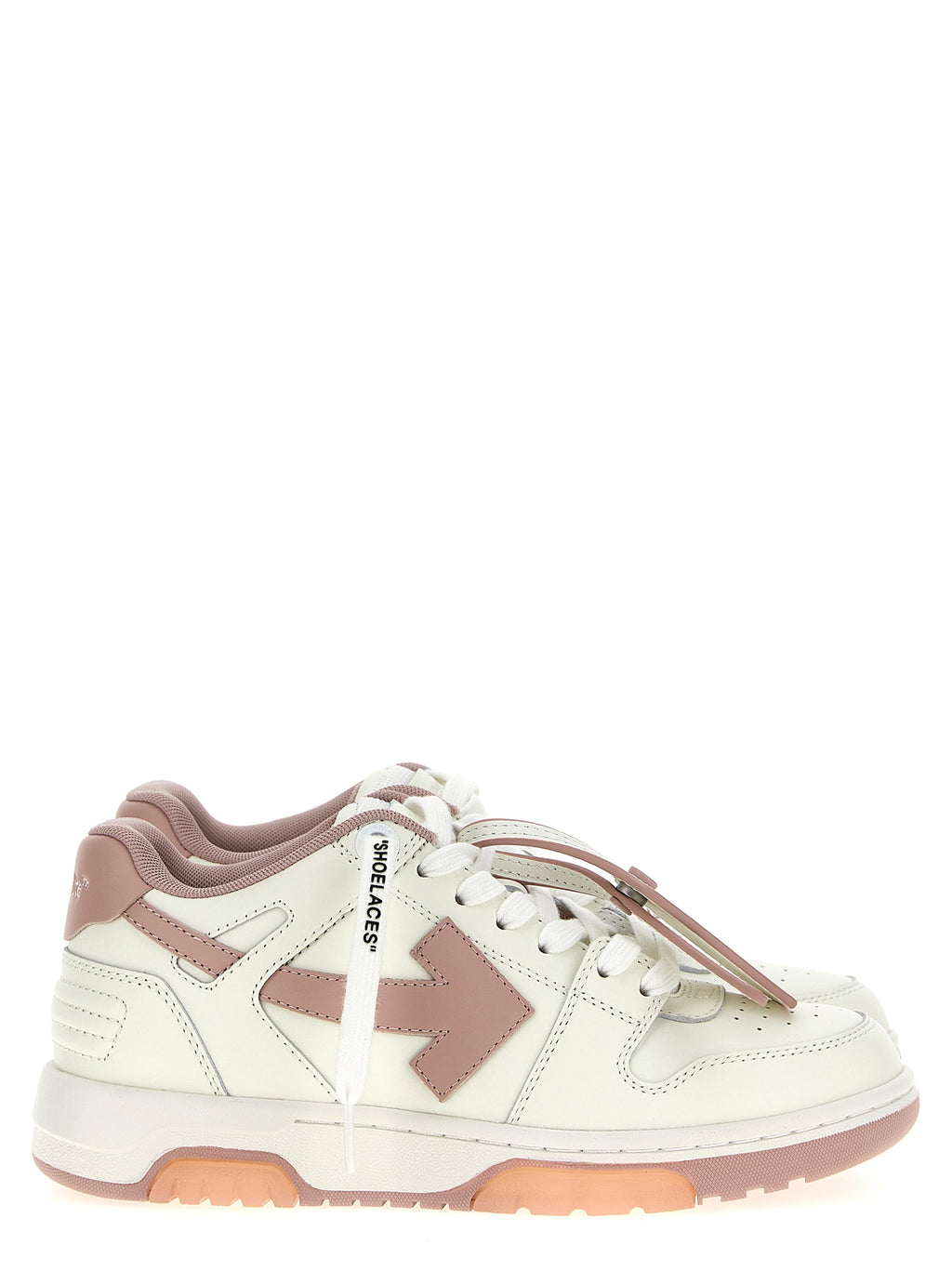 Off-White Mehrfarbige Low-Top-Sneaker aus Rindsleder