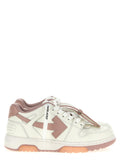 Off-White Mehrfarbige Low-Top-Sneaker aus Rindsleder