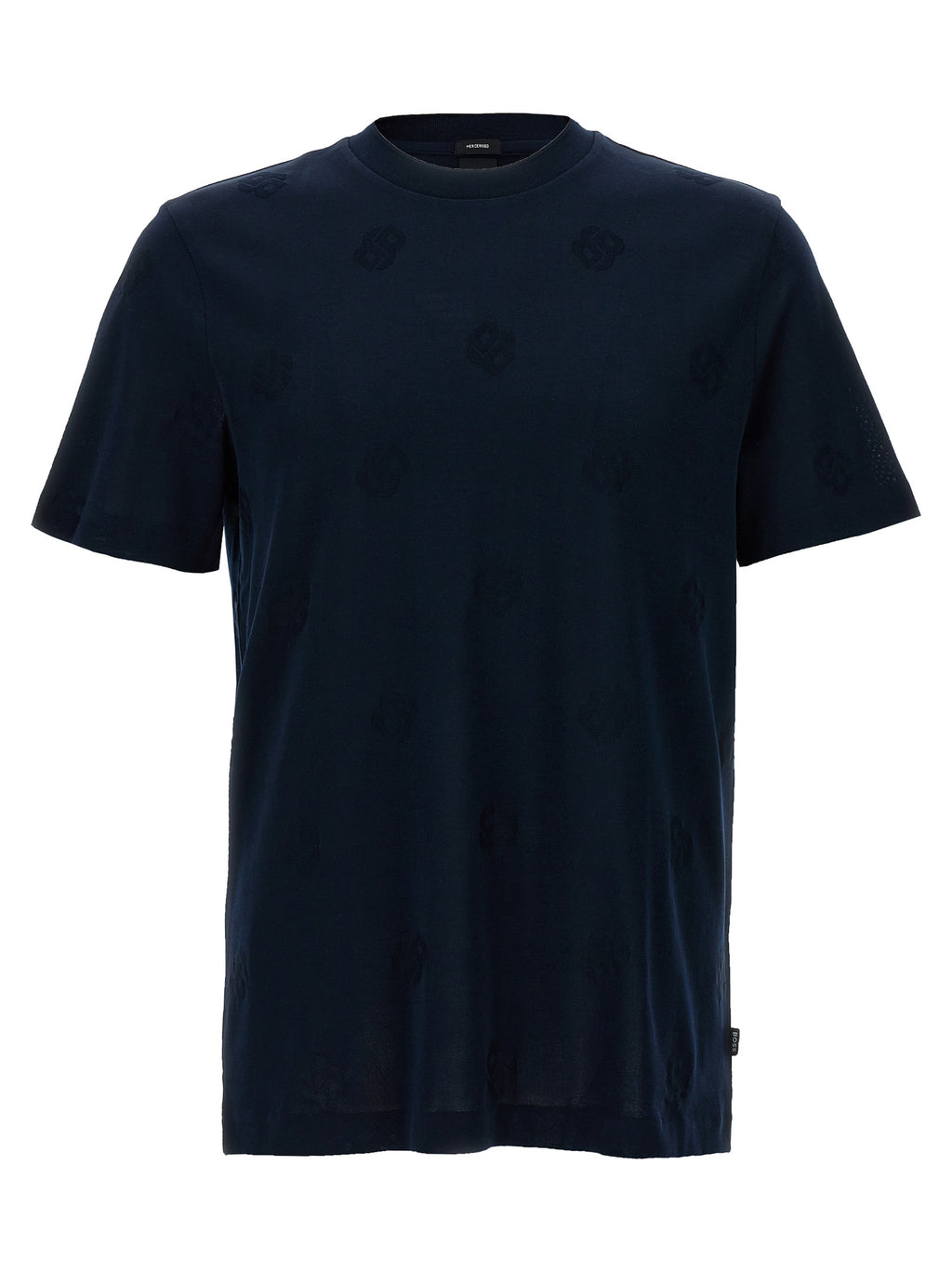 Hugo Boss Blaues Baumwoll-T-Shirt