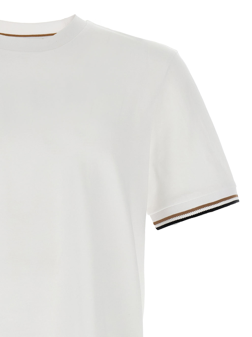Hugo Boss Weißes Baumwoll-T-Shirt