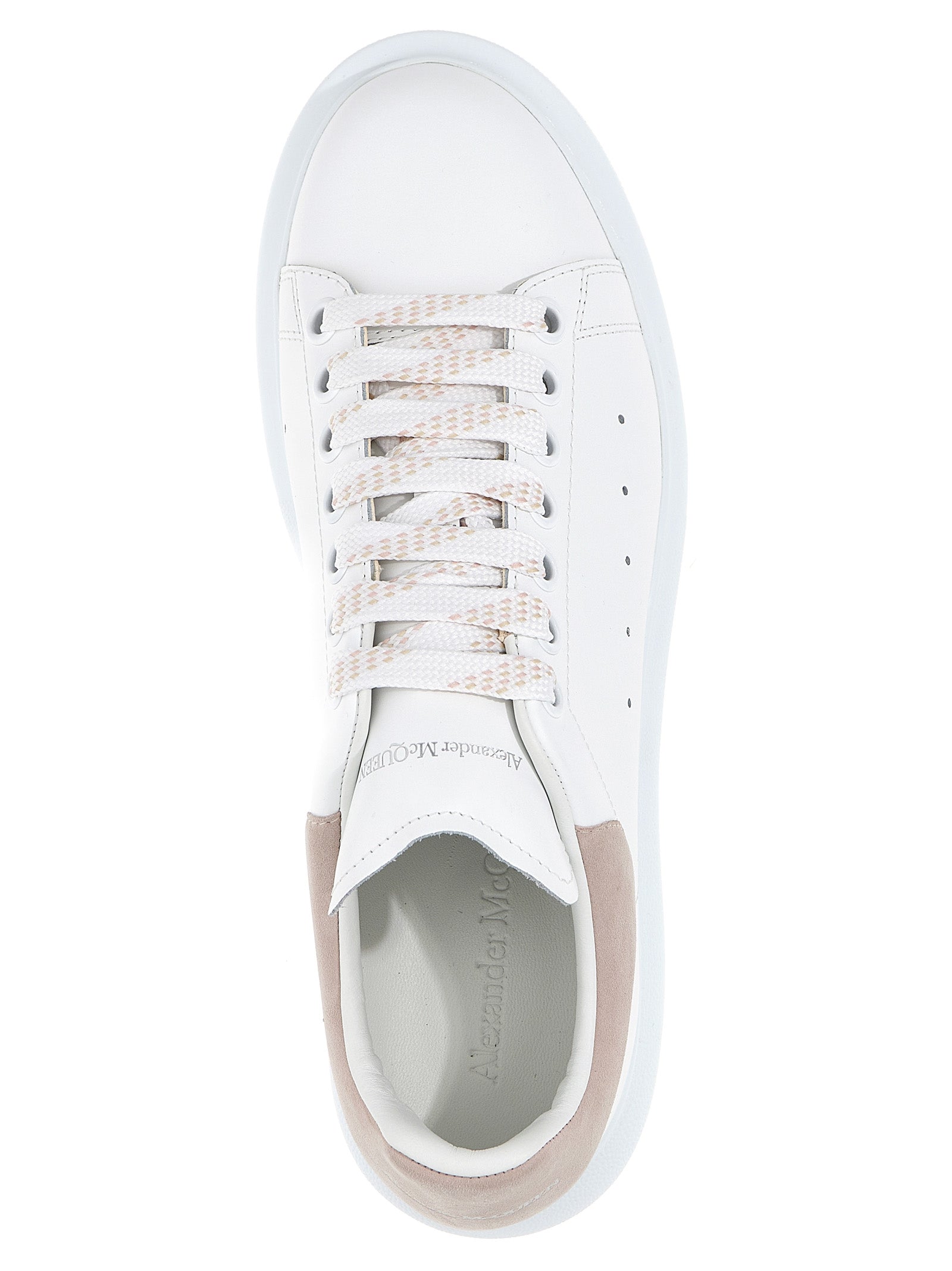 Alexander McQueen Mehrfarbige Kalbsleder-Sneaker mit niedrigem Schaft