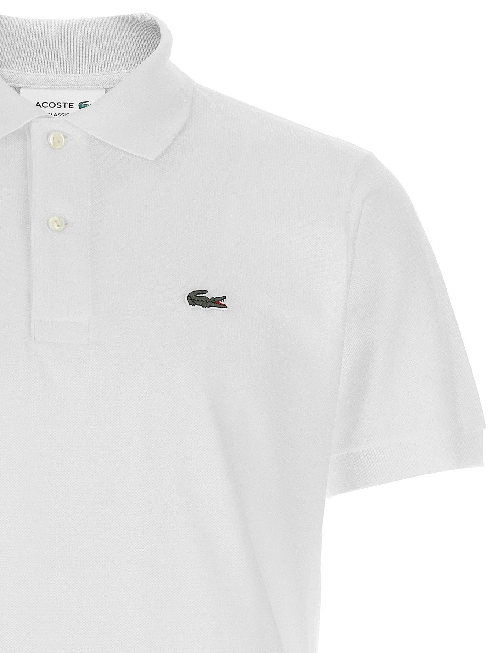 Lacoste Weißes Poloshirt aus Baumwolle