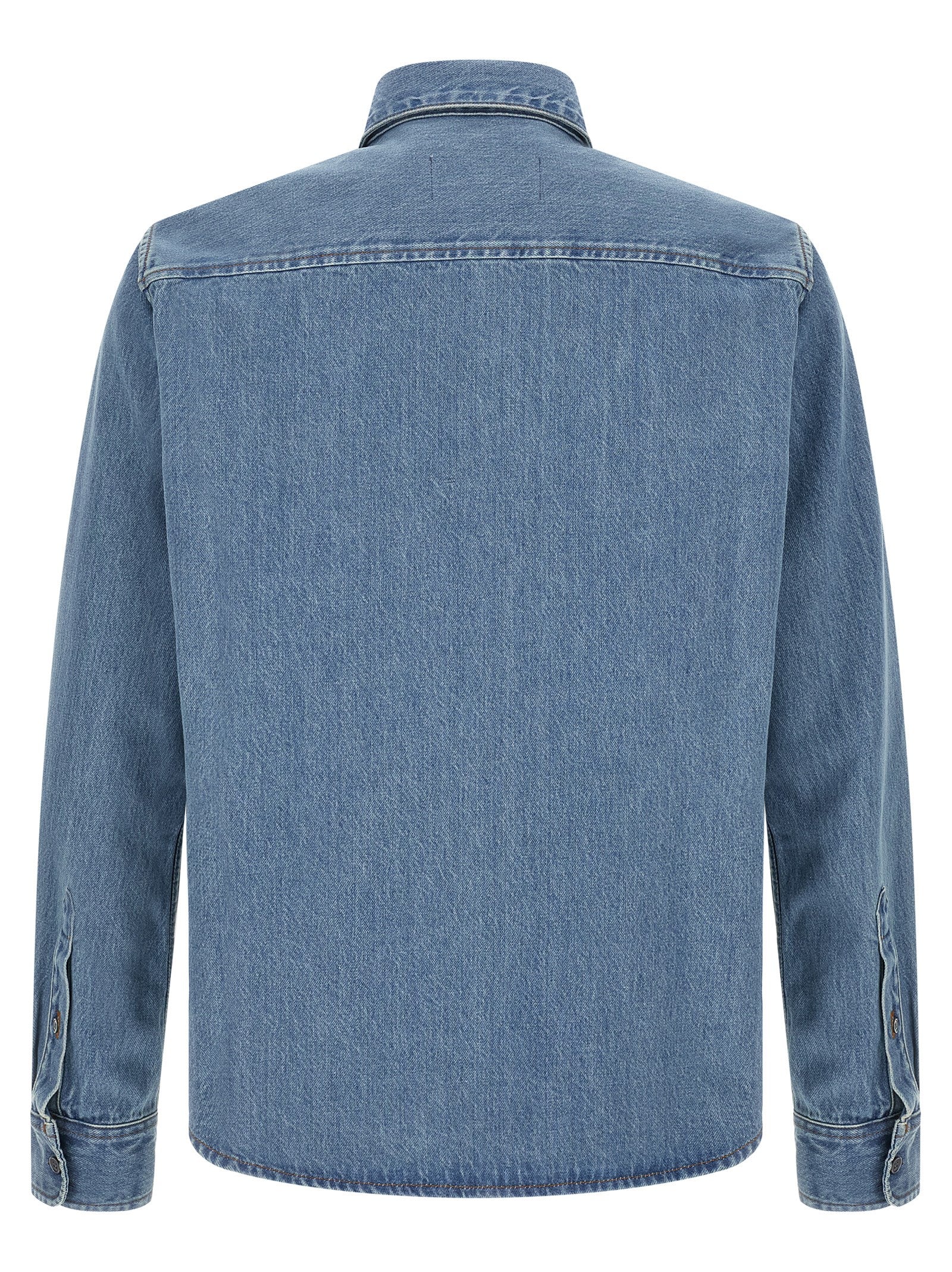 Ami Paris Blaue Baumwollbluse