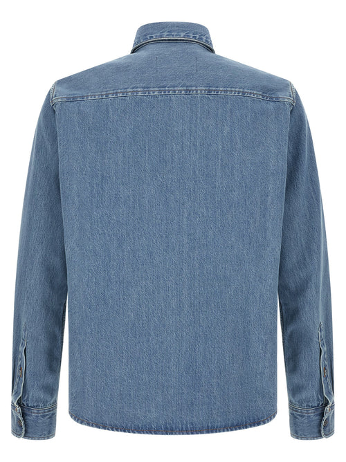 Ami Paris Blaue Baumwollbluse