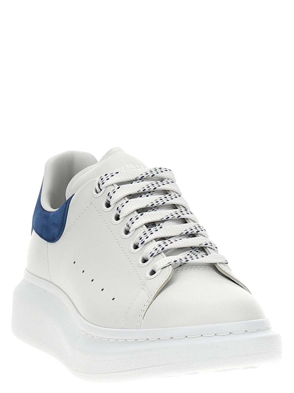 Alexander McQueen Blaue Kalbsleder Chunky Sneaker