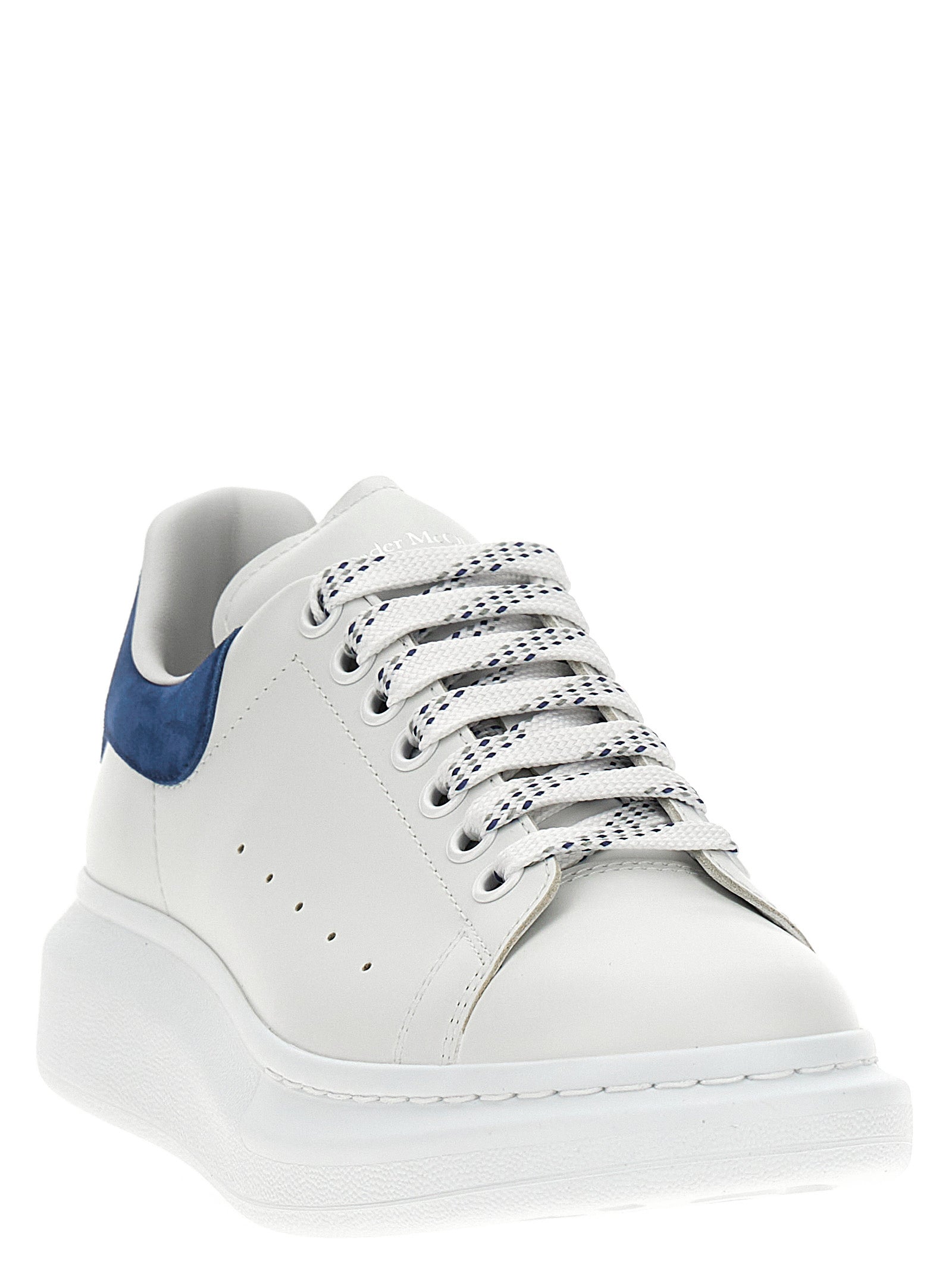 Alexander McQueen Blaue Kalbsleder Chunky Sneaker