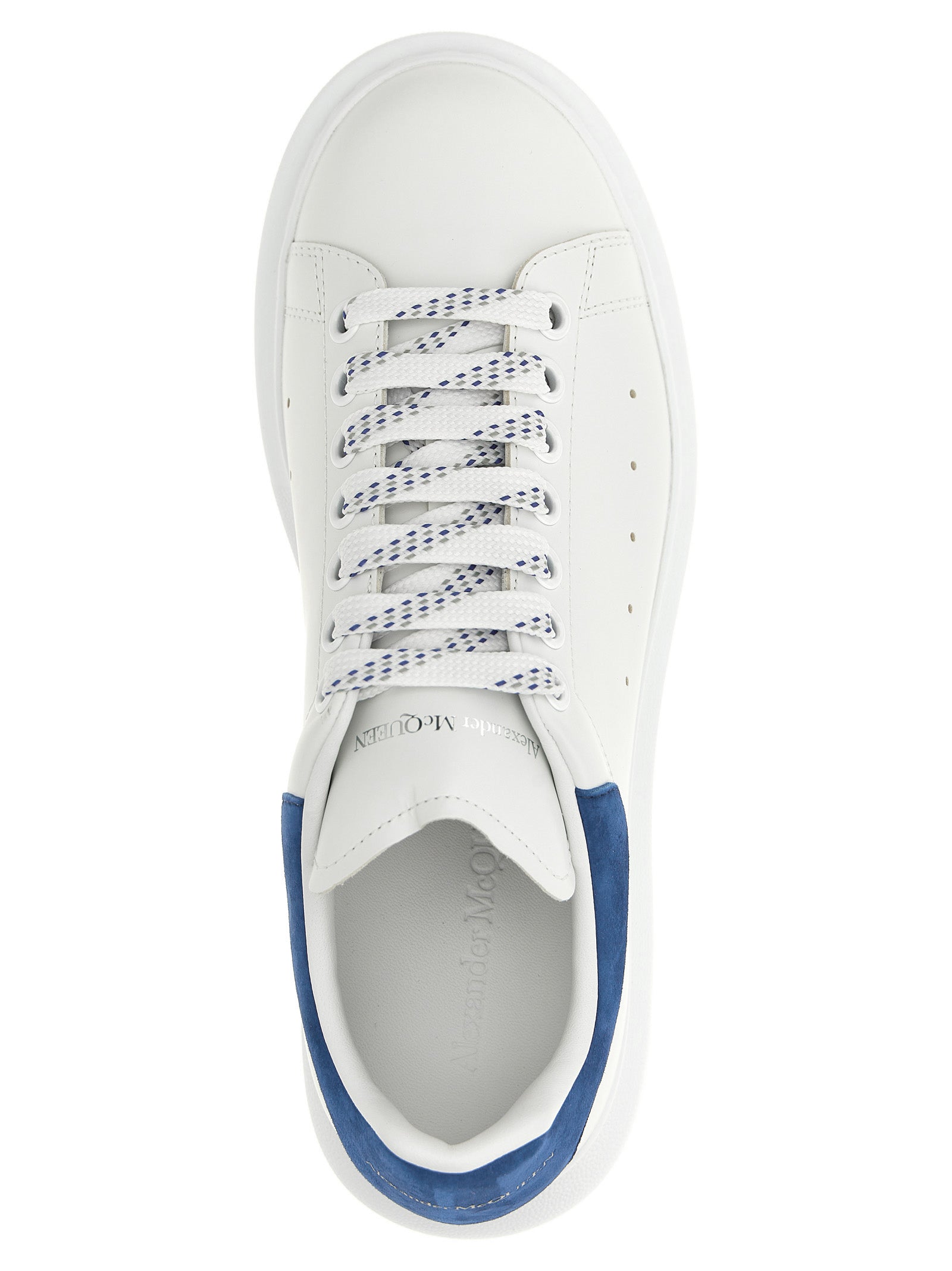 Alexander McQueen Blaue Kalbsleder Chunky Sneaker