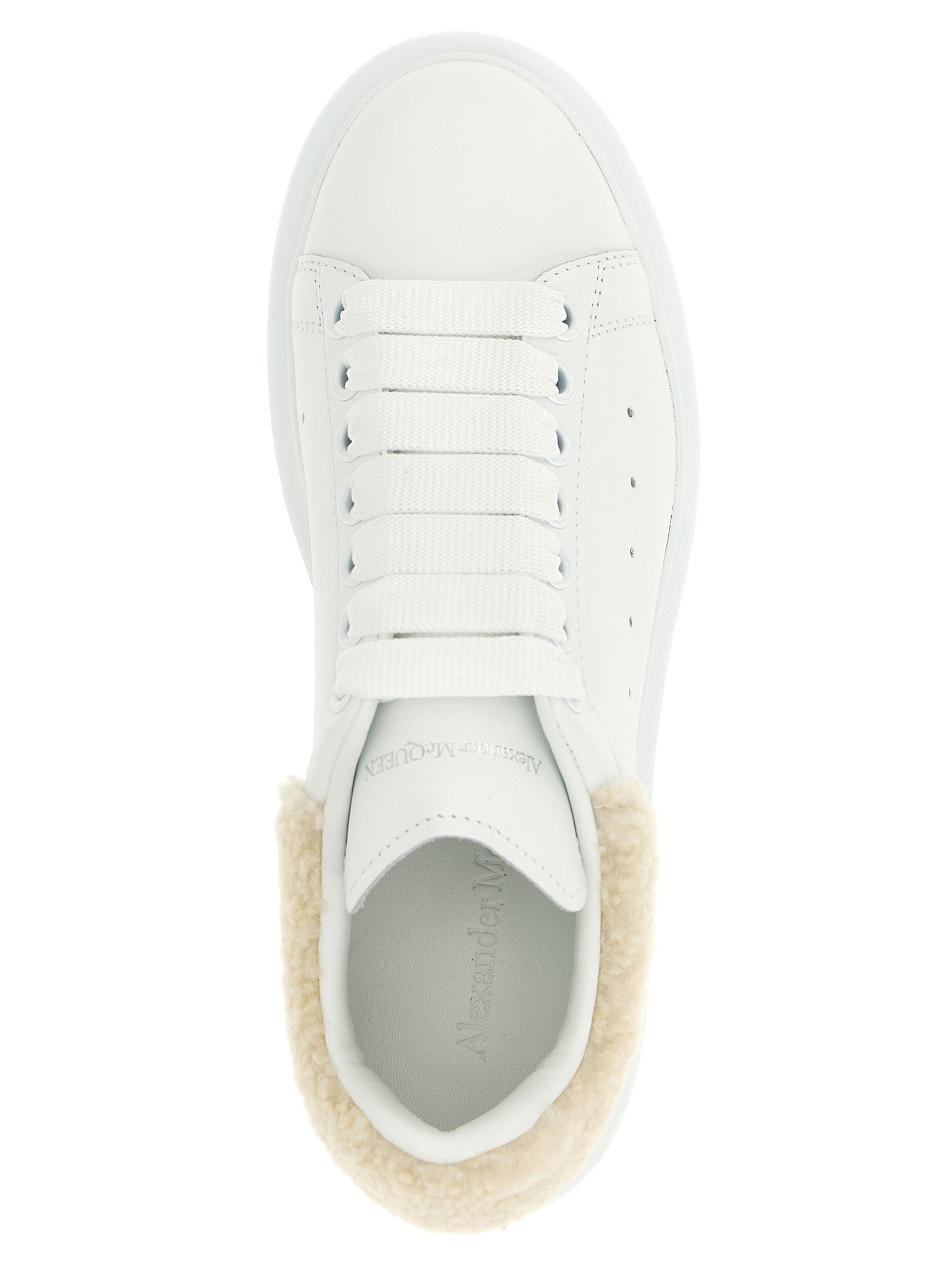 Alexander McQueen Beige Kalbsleder Chunky Sneaker