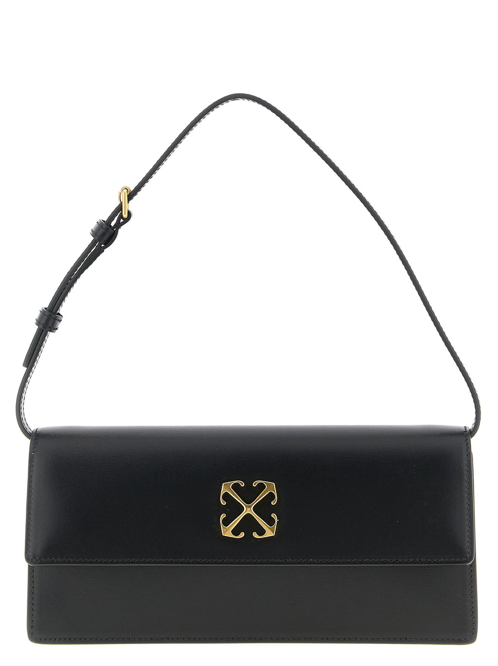 Off-White Schwarze Schultertasche aus Polyester