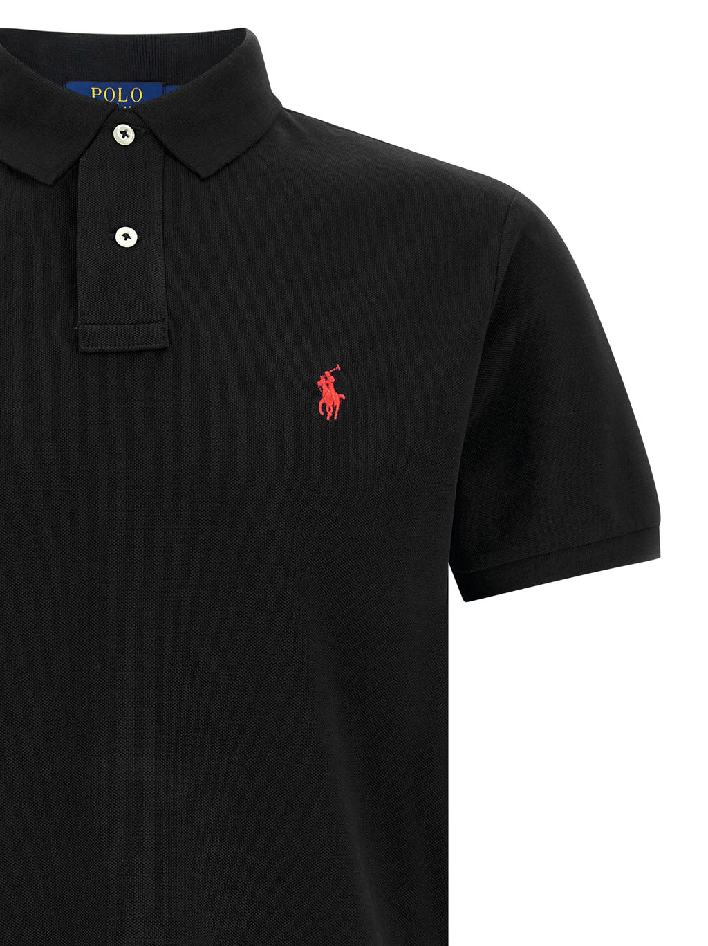 Polo Ralph Lauren Schwarzes Baumwoll-Poloshirt