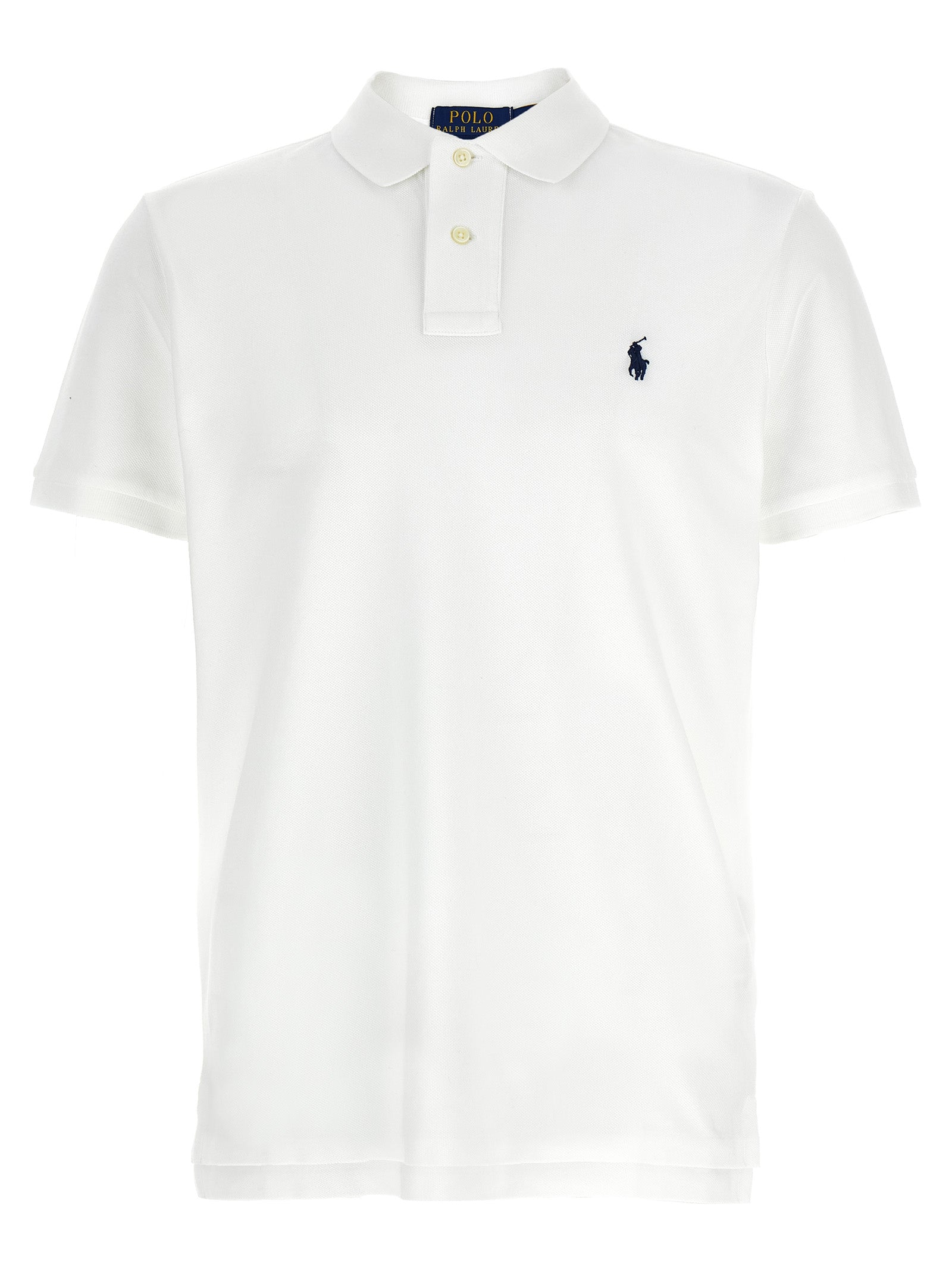 Polo Ralph Lauren Weißes Poloshirt aus Baumwolle