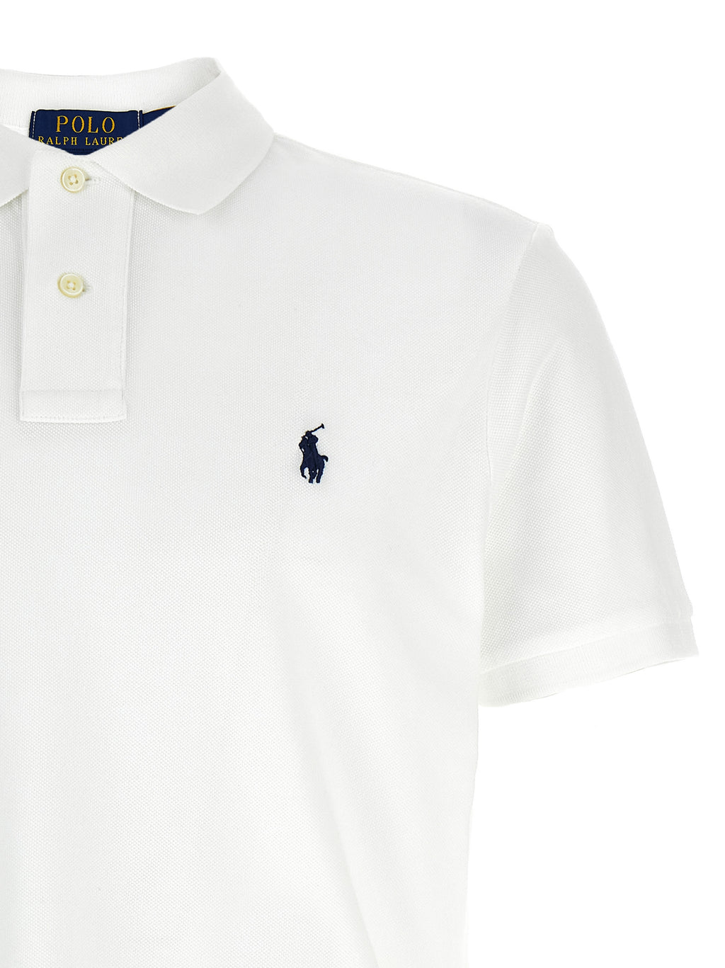 Polo Ralph Lauren Weißes Poloshirt aus Baumwolle