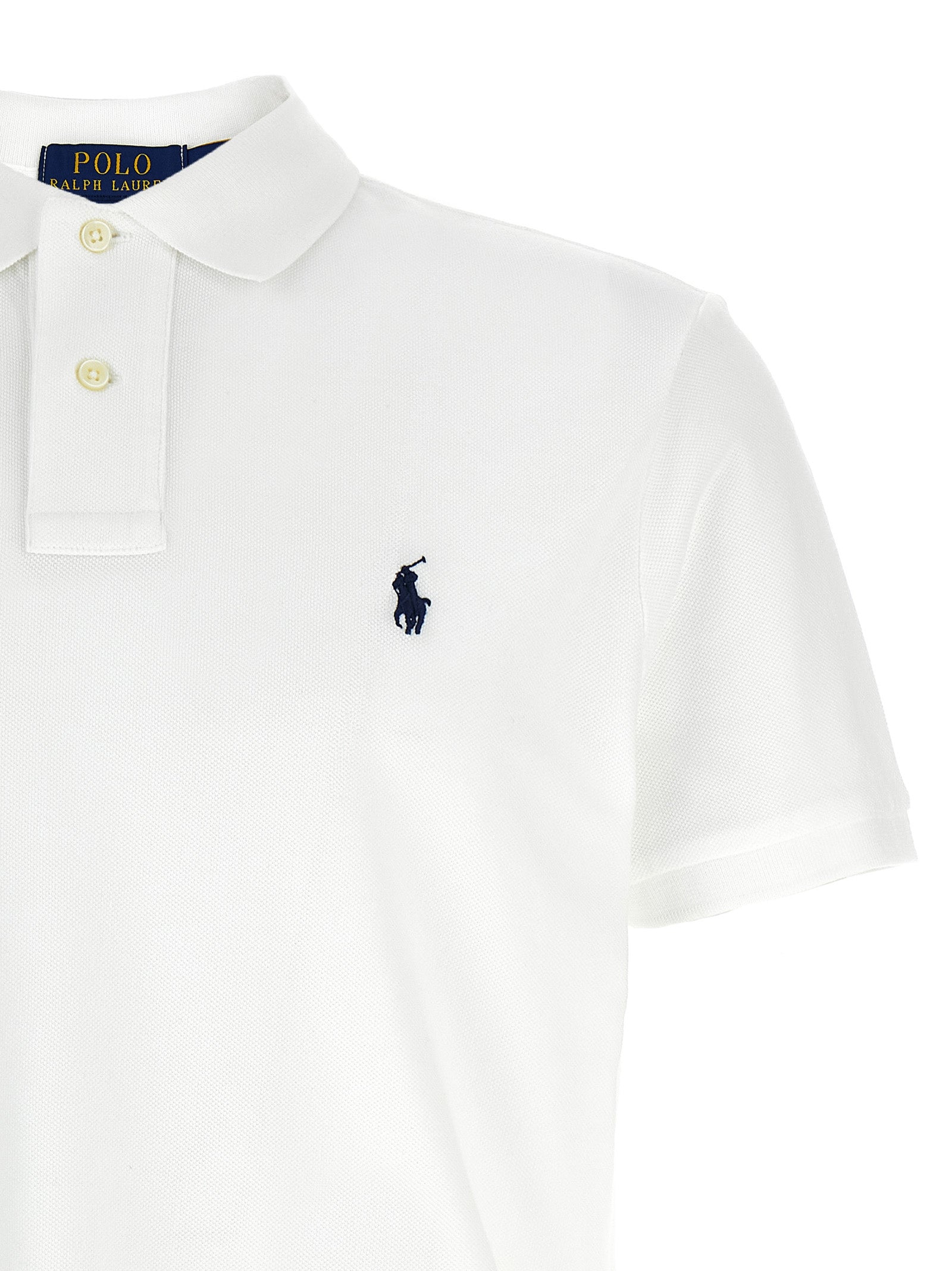 Polo Ralph Lauren Weißes Poloshirt aus Baumwolle